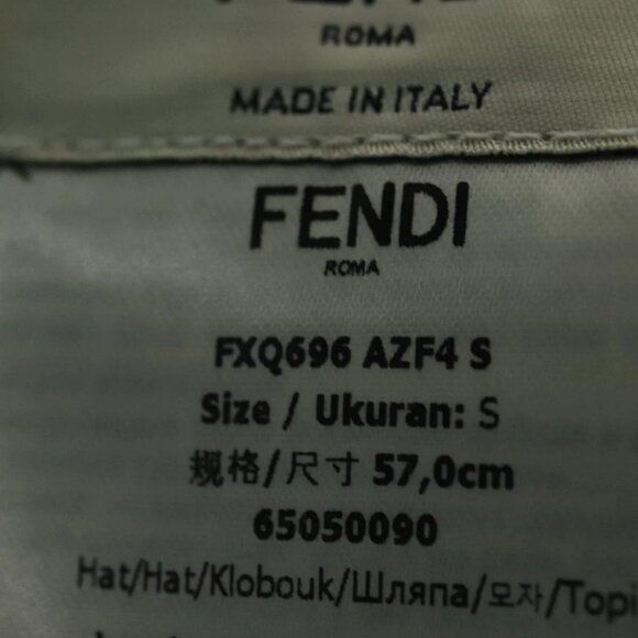 FENDI Zucca Canvas Hat Cotton Blue Auth yk19421M - Picture 13 of 13